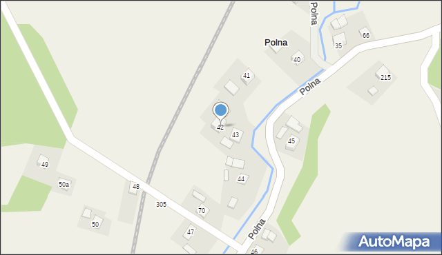 Polna, Polna, 42, mapa Polna