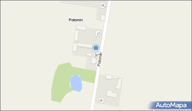 Połomin, Połomin, 18, mapa Połomin