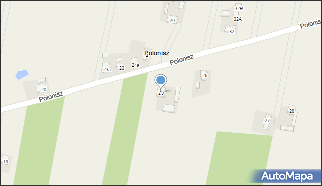 Polonisz, Polonisz, 25, mapa Polonisz