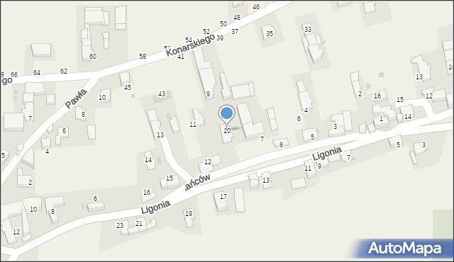 Polska Cerekiew, Powstańców, 10, mapa Polska Cerekiew