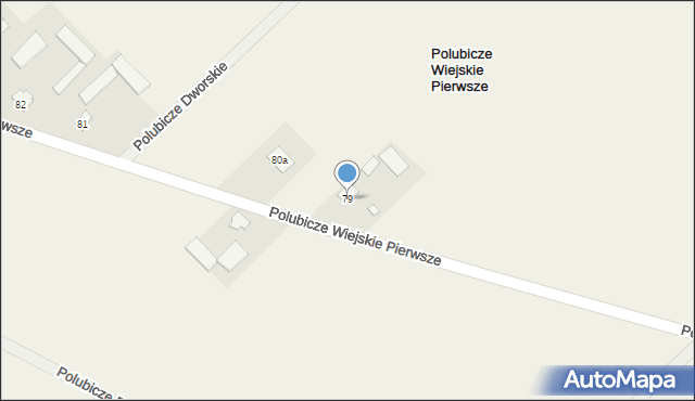 Polubicze Wiejskie Pierwsze, Polubicze Wiejskie Pierwsze, 79, mapa Polubicze Wiejskie Pierwsze