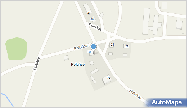 Poluńce, Poluńce, 25, mapa Poluńce