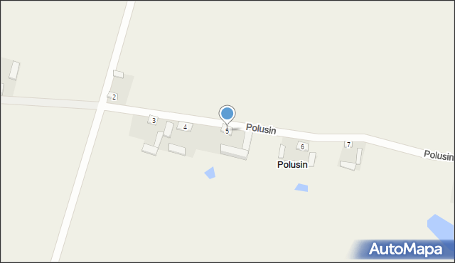 Polusin, Polusin, 5, mapa Polusin