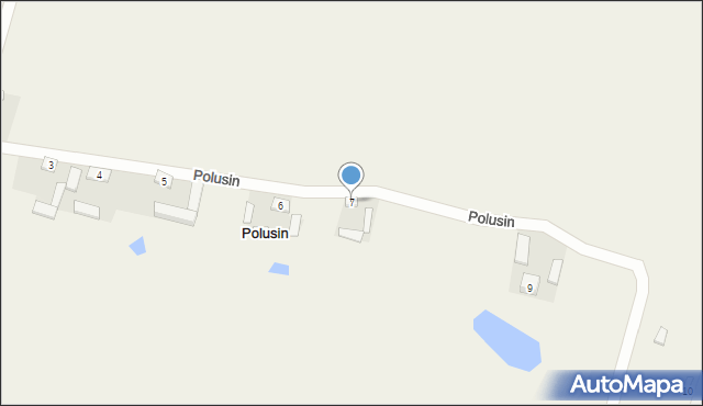 Polusin, Polusin, 7, mapa Polusin