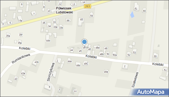 Półwiosek Lubstowski, Półwiosek Lubstowski, 46A, mapa Półwiosek Lubstowski