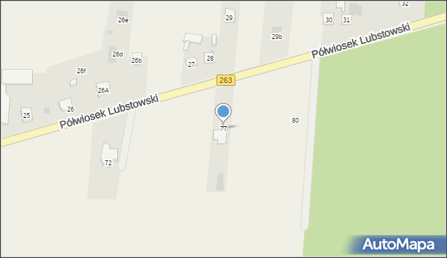 Półwiosek Lubstowski, Półwiosek Lubstowski, 77, mapa Półwiosek Lubstowski