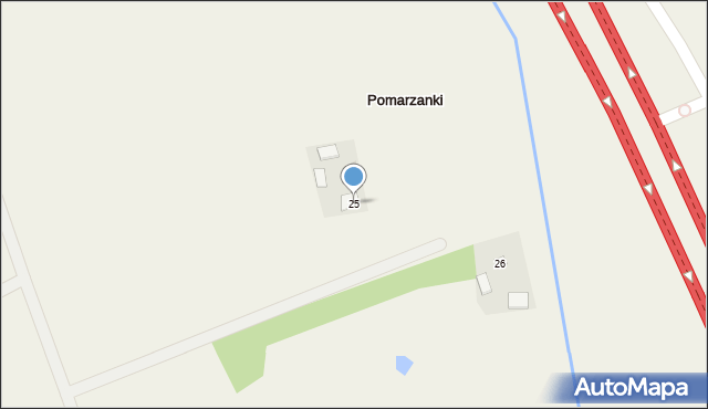 Pomarzanki, Pomarzanki, 25, mapa Pomarzanki