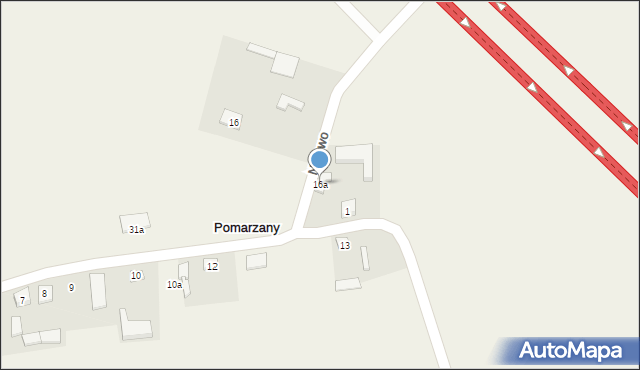 Pomarzany, Pomarzany, 16a, mapa Pomarzany