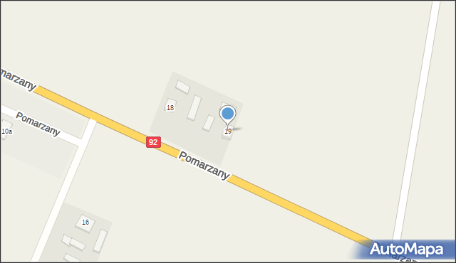 Pomarzany, Pomarzany, 19, mapa Pomarzany