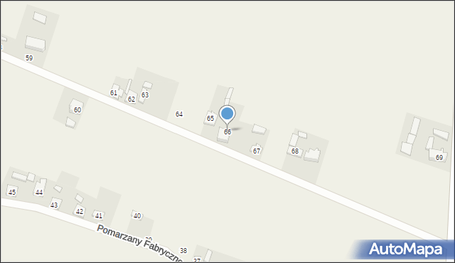 Pomarzany Fabryczne, Pomarzany Fabryczne, 66, mapa Pomarzany Fabryczne
