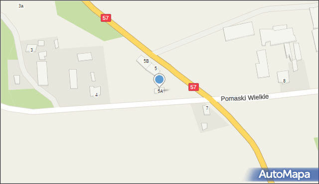 Pomaski Wielkie, Pomaski Wielkie, 5A, mapa Pomaski Wielkie