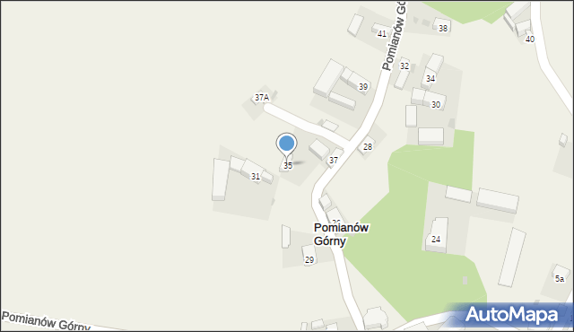 Pomianów Górny, Pomianów Górny, 35, mapa Pomianów Górny
