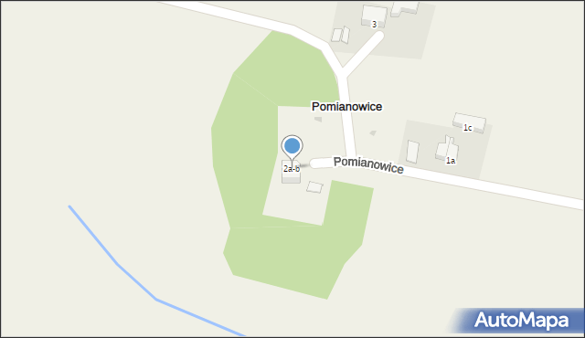 Pomianowice, Pomianowice, 2a-b, mapa Pomianowice