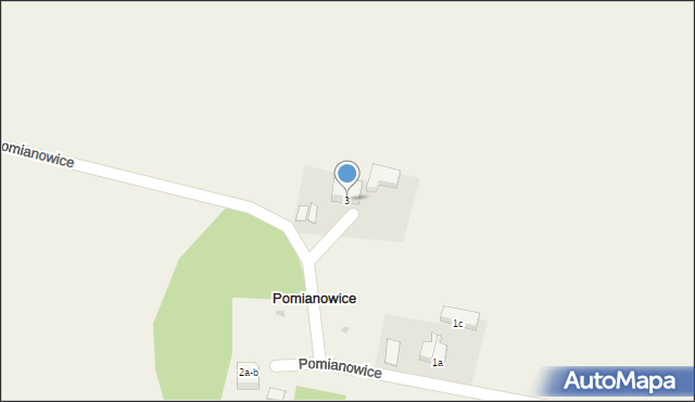 Pomianowice, Pomianowice, 3, mapa Pomianowice