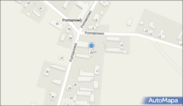 Pomianowo, Pomianowo, 16, mapa Pomianowo