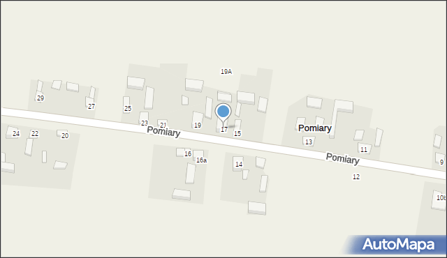 Pomiary, Pomiary, 17, mapa Pomiary