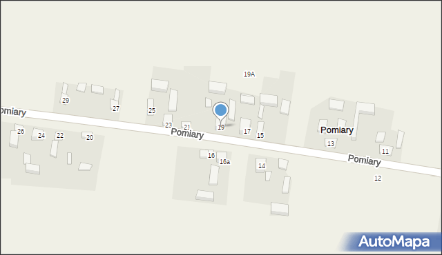 Pomiary, Pomiary, 19, mapa Pomiary