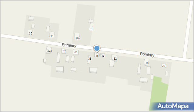 Pomiary, Pomiary, 36, mapa Pomiary