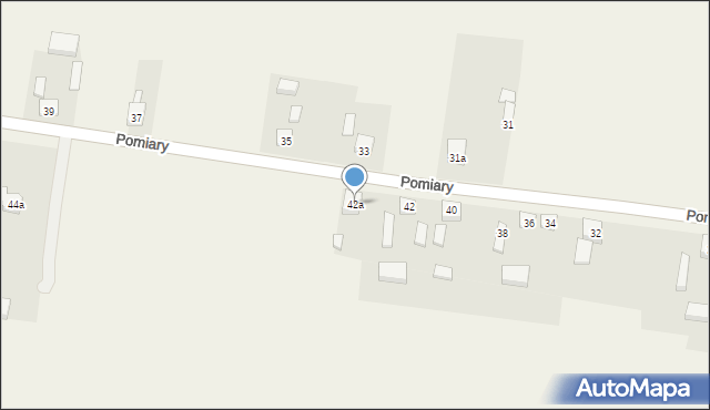 Pomiary, Pomiary, 42a, mapa Pomiary