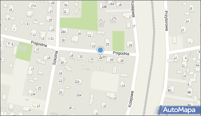 Pomiechówek, Pogodna, 24, mapa Pomiechówek