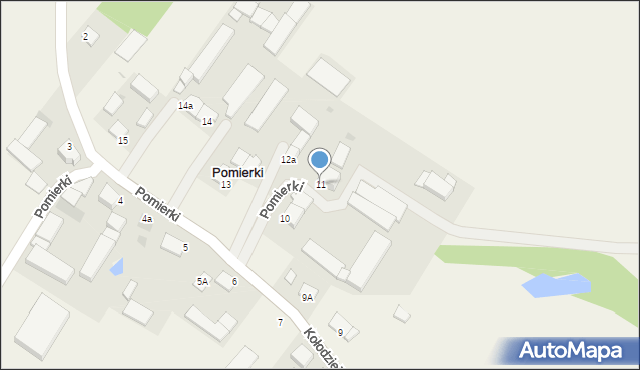 Pomierki, Pomierki, 11, mapa Pomierki