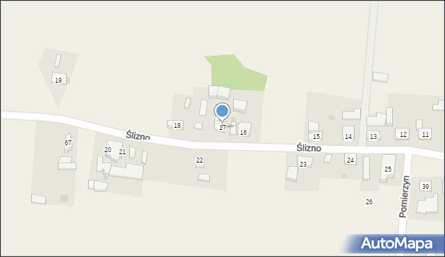 Pomierzyn, Pomierzyn, 17, mapa Pomierzyn