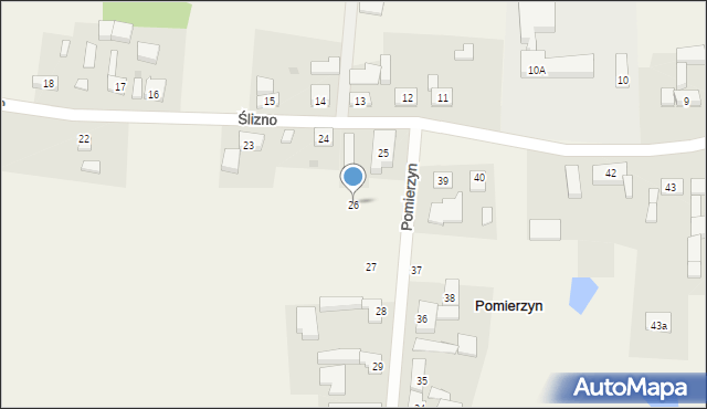 Pomierzyn, Pomierzyn, 26, mapa Pomierzyn