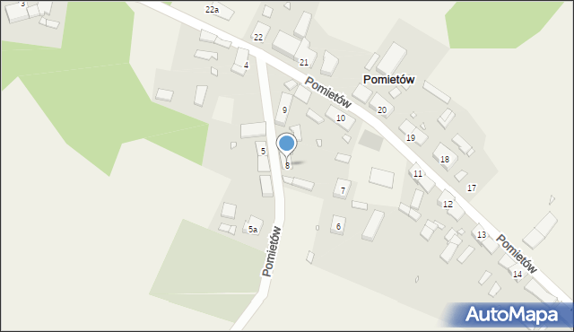 Pomietów, Pomietów, 8, mapa Pomietów