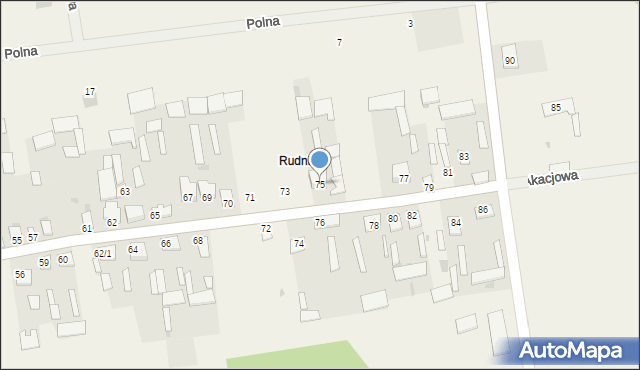 Pomigacze, Pomigacze, 75, mapa Pomigacze