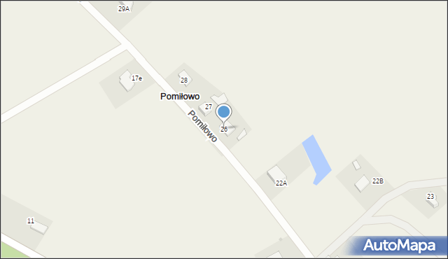 Pomiłowo, Pomiłowo, 26, mapa Pomiłowo