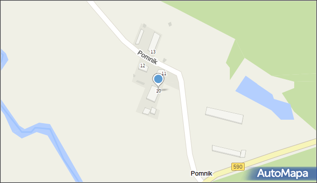 Pomnik, Pomnik, 10, mapa Pomnik