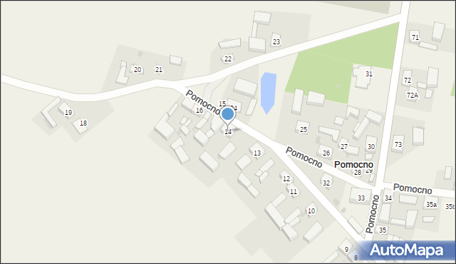 Pomocno, Pomocno, 14, mapa Pomocno