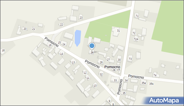 Pomocno, Pomocno, 25, mapa Pomocno