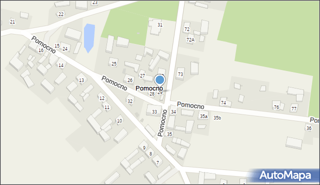 Pomocno, Pomocno, 29, mapa Pomocno