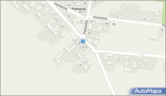 Pomocno, Pomocno, 7, mapa Pomocno