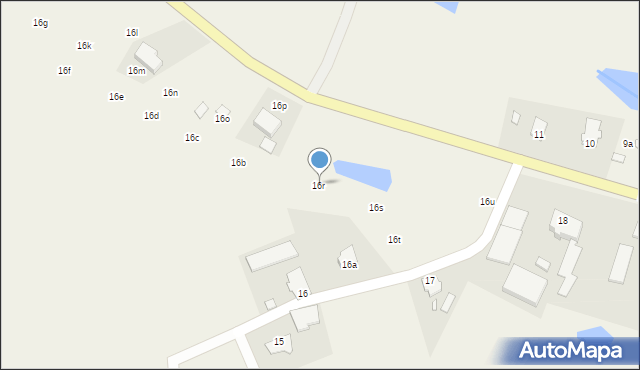Pomorska Wieś, Pomorska Wieś, 16r, mapa Pomorska Wieś