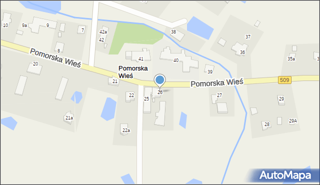 Pomorska Wieś, Pomorska Wieś, 26, mapa Pomorska Wieś