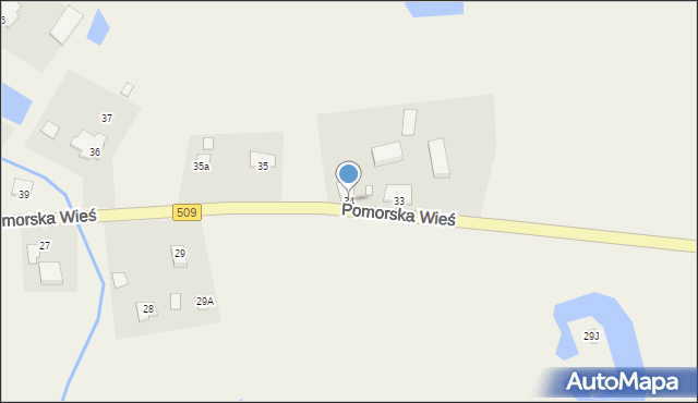 Pomorska Wieś, Pomorska Wieś, 34, mapa Pomorska Wieś