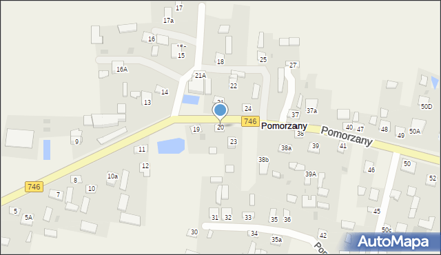 Pomorzany, Pomorzany, 20, mapa Pomorzany