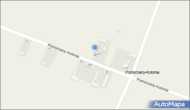 Pomorzany-Kolonia, Pomorzany-Kolonia, 18, mapa Pomorzany-Kolonia