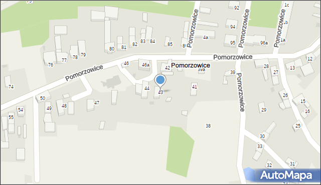 Pomorzowice, Pomorzowice, 43, mapa Pomorzowice