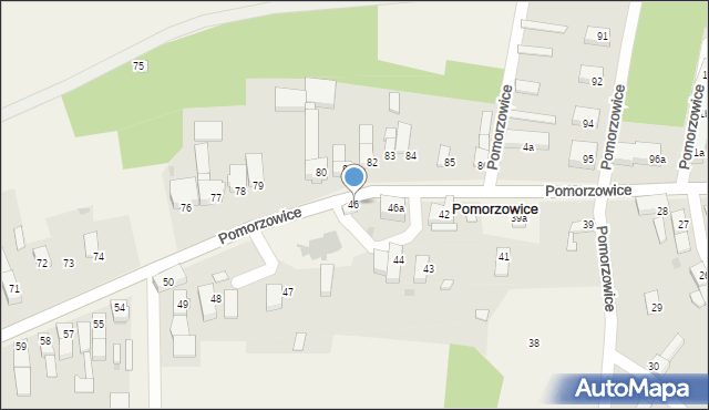 Pomorzowice, Pomorzowice, 46, mapa Pomorzowice