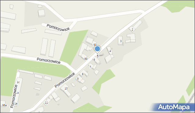 Pomorzowice, Pomorzowice, 5, mapa Pomorzowice