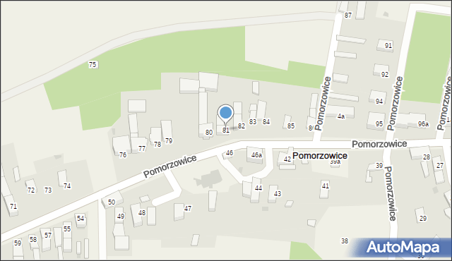 Pomorzowice, Pomorzowice, 81, mapa Pomorzowice