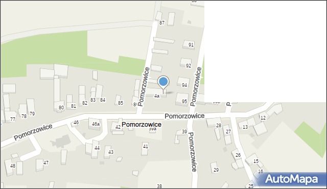 Pomorzowice, Pomorzowice, 88a, mapa Pomorzowice