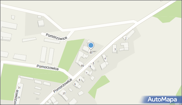 Pomorzowice, Pomorzowice, 90, mapa Pomorzowice