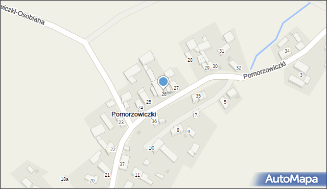 Pomorzowiczki, Pomorzowiczki, 26, mapa Pomorzowiczki