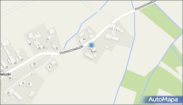 Pomorzowiczki, Pomorzowiczki, 3, mapa Pomorzowiczki