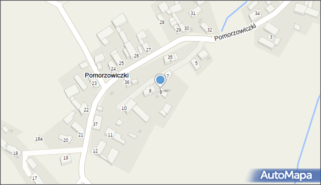 Pomorzowiczki, Pomorzowiczki, 9, mapa Pomorzowiczki