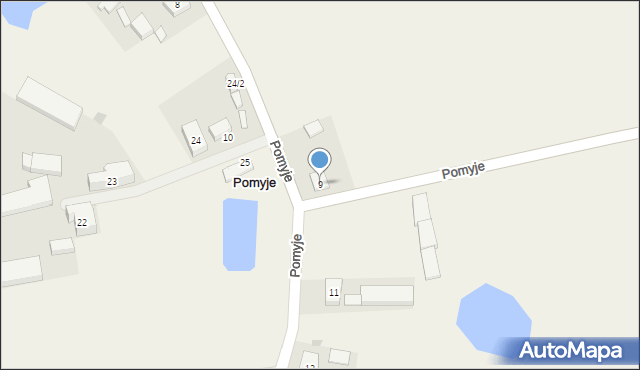 Pomyje, Pomyje, 9, mapa Pomyje